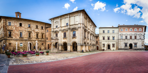 Piazza Grande in Montepulciano, Italy