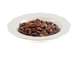 bowl of chocolate breakfast cereals