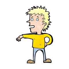 cartoon man making dismissive gesture