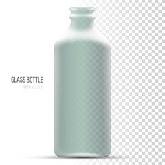 Template of glass bottles for liquid.