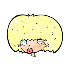 cartoon surprised woman