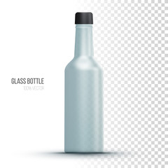 Template of glass bottles for liquid.