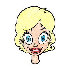 cartoonhappy woman