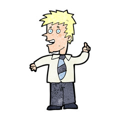 cartoon man with idea