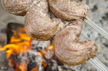 Filet steak - Picanha, traditional Brazilian barbecue.