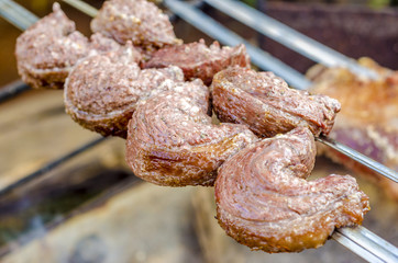 Filet steak - Picanha, traditional Brazilian barbecue.