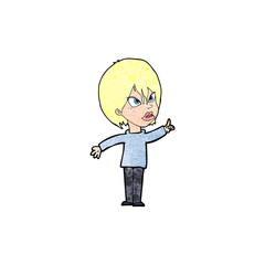 cartoon woman arguing