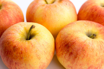 Fototapeta na wymiar Apples on white background.