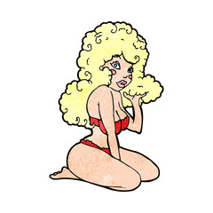 cartoon pin up girl
