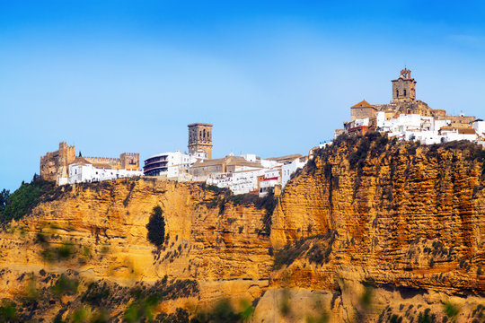 Arcos De La Frontera Is A Town In Cadiz