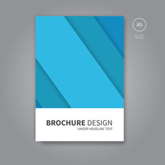 brochure flyer template for book design a5
