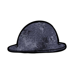 cartoon old bowler hat