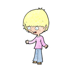 cartoon stressed out woman