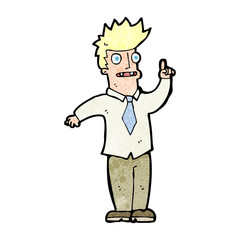cartoon man with idea