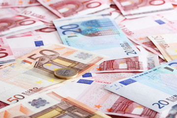 a lot of euro for background