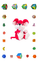 Obraz premium Mouse plush. Toys baby soft