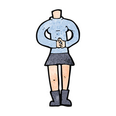 cartoon female body (add photos or mix and match cartoons)