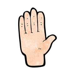cartoon open hand