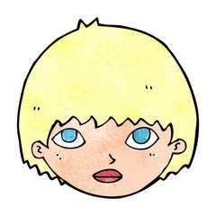 cartoon girl staring