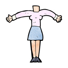 cartoon female body (add photos or mix and match cartoons)