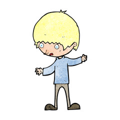 cartoon boy with outstretched arms
