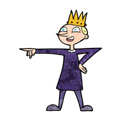 cartoon pointing prince