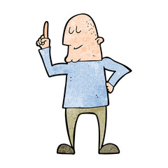 cartoon man pointing finger