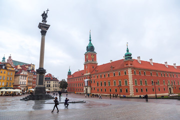 Fototapeta premium Royal Castle and Sigismund Column in Warsaw