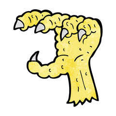 cartoon bird claw
