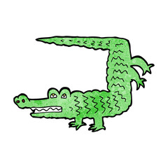 Fototapeta premium cartoon crocodile