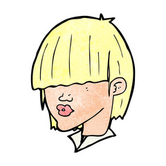 cartoon fashion haircut