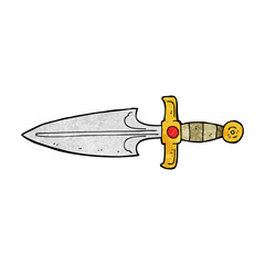cartoon dagger