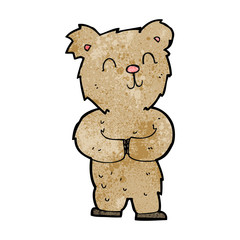 cartoon happy little bear
