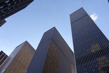 Obraz premium Straßenszenen aus New York, USA - Hochhäuser