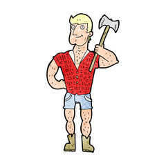 cartoon lumberjack