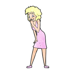 cartoon woman laughing