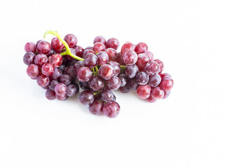red grape isolated on white