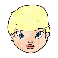 cartoon serious face