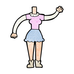 cartoon female body (add photos or mix and match cartoons)