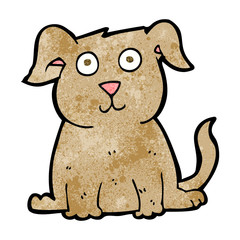 cartoon happy dog