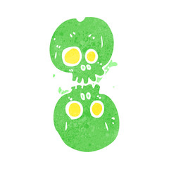 cartoon halloween bone number