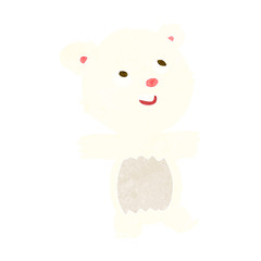 Obraz na płótnie Canvas cartoon polar bear