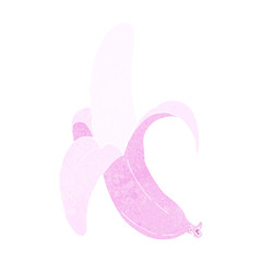 cartoon pink banana