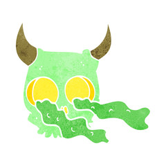 cartoon halloween skull