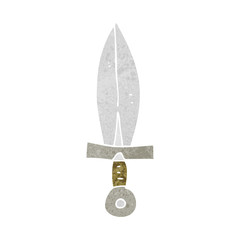 cartoon old dagger