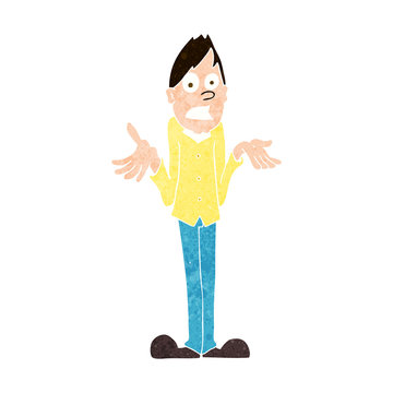 recommend clip art: cartoon man shrugging shoulders