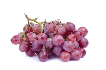 grapes isolated on over white background