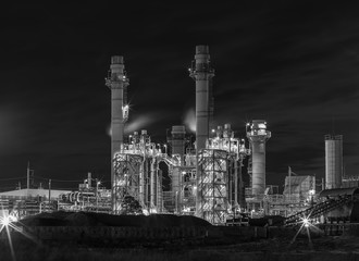 Power plant Black & White