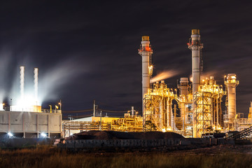 Obraz na płótnie Canvas Power plant twilight