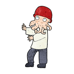 cartoon monster man